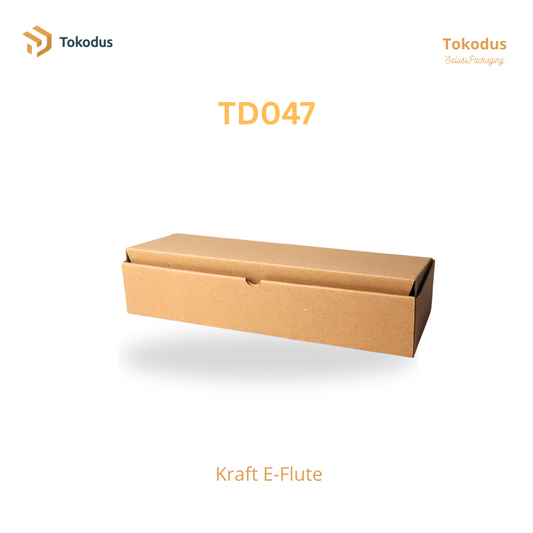 TD047 Kardus Box Die Cut 31x11x6 cm (Bisa Custom)