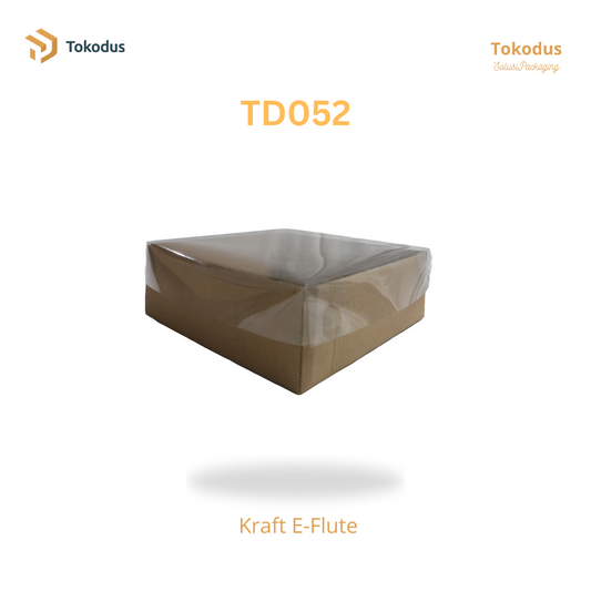 TD052 Kardus Kue Mika 25x25x9 cm (Bisa Custom)