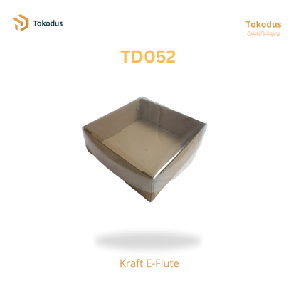 TD052 Kardus Kue Mika 25x25x9 cm (Bisa Custom)