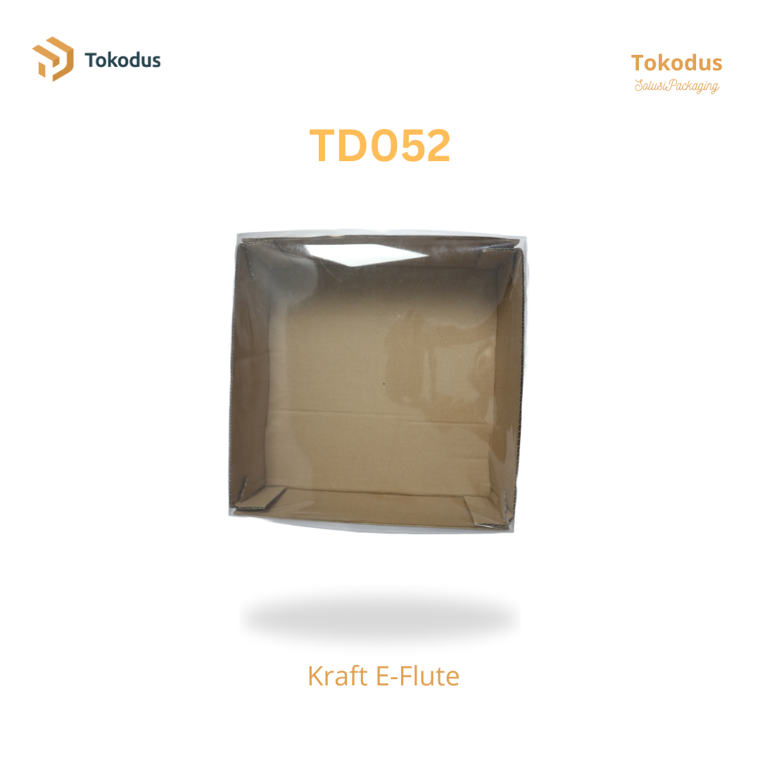 TD052 Kardus Kue Mika 25x25x9 cm (Bisa Custom)