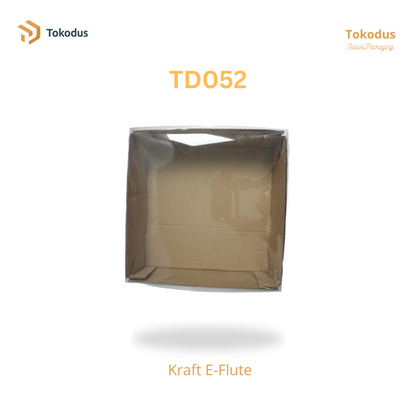 TD052 Kardus Kue Mika 25x25x9 cm (Bisa Custom)