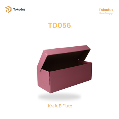 TD056 Kardus Box Sepatu 28x11x10 cm Warna Pink (Bisa Custom)