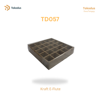 TD057 Kardus Box Nastar 21x21x4,5 cm (Bisa Custom)