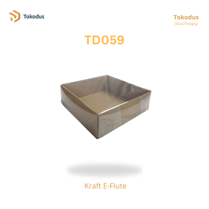 TD059 Kardus Kue Mika 22x22x7 cm (Bisa Custom)