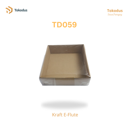 TD059 Kardus Kue Mika 22x22x7 cm (Bisa Custom)