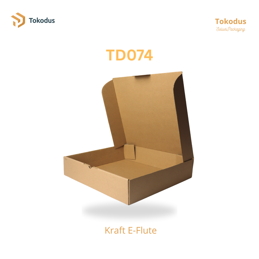 TD074 Kardus Box Pizza 35x30x7 cm (Bisa Custom)