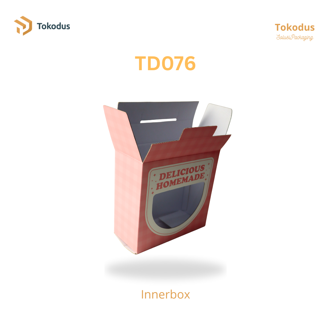 TD075 - TD077 Kardus Makanan/Box Mika/Kotak Kue