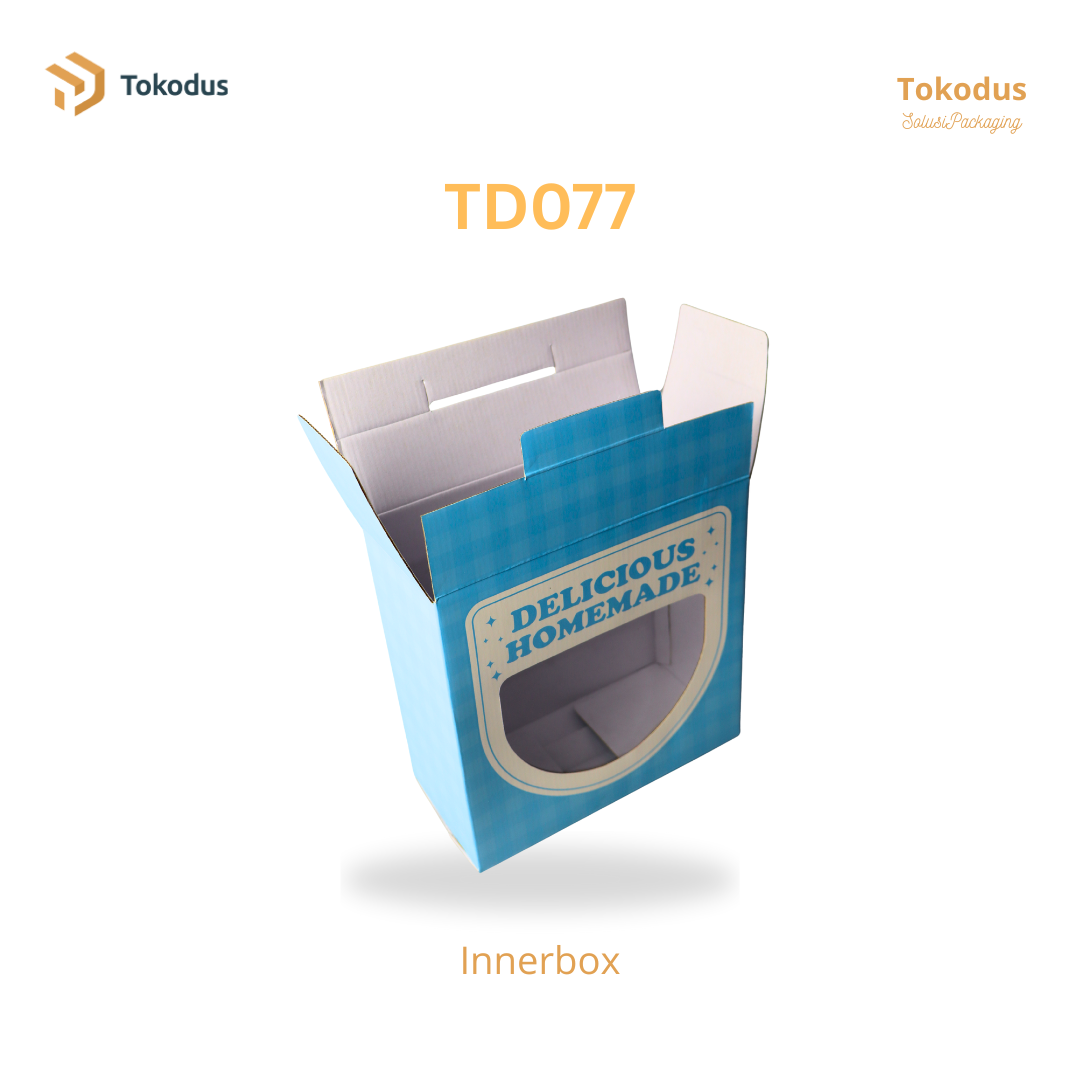 TD075 - TD077 Kardus Makanan/Box Mika/Kotak Kue