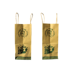 Paperbag Kraft Motif Coffee Hijau - 3
