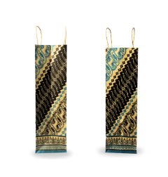 Paperbag Kraft Motif Batik Biru (L) - 3
